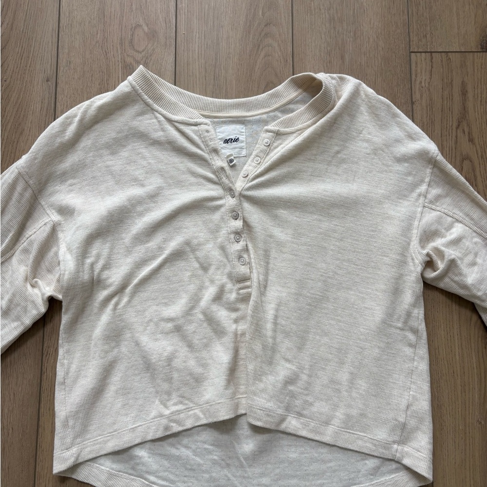 Aerie Henley Long Sleeve Top